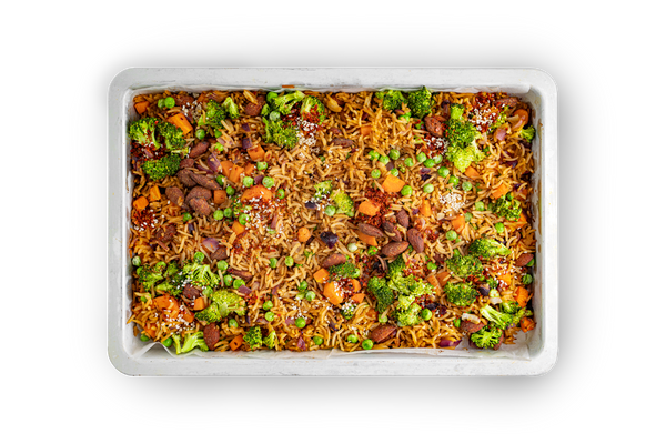 Second-Chance Sheet Pan “Fried” Rice