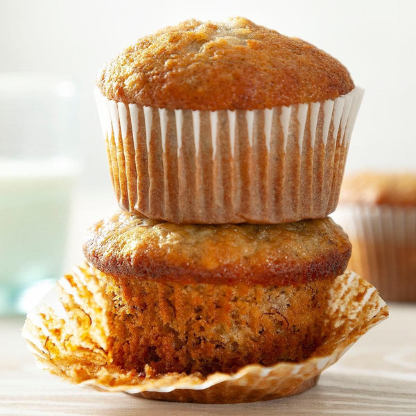 Moist Whole-Wheat Banana Muffins