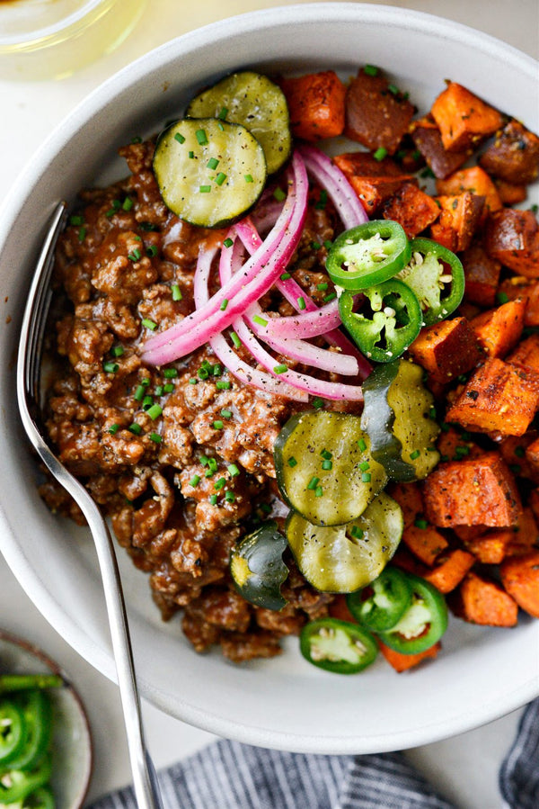 Sloppy Joe Sweet Potato Bowls