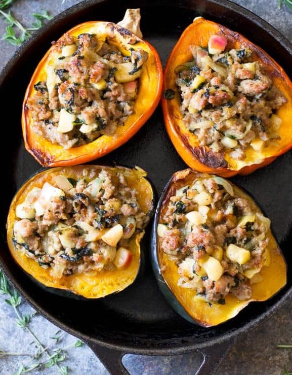 STUFFED ACORN SQUASH