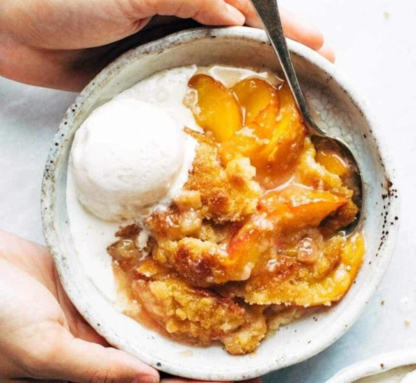 The Best Peach Cobbler