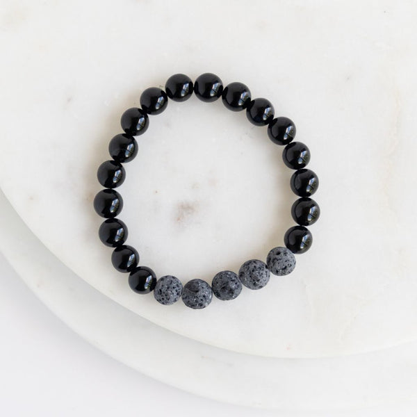 Essential Oil Diffuser Bracelet: Onyx