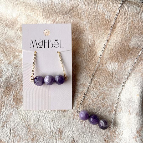 Amethyst Crystal Diffuser Necklace