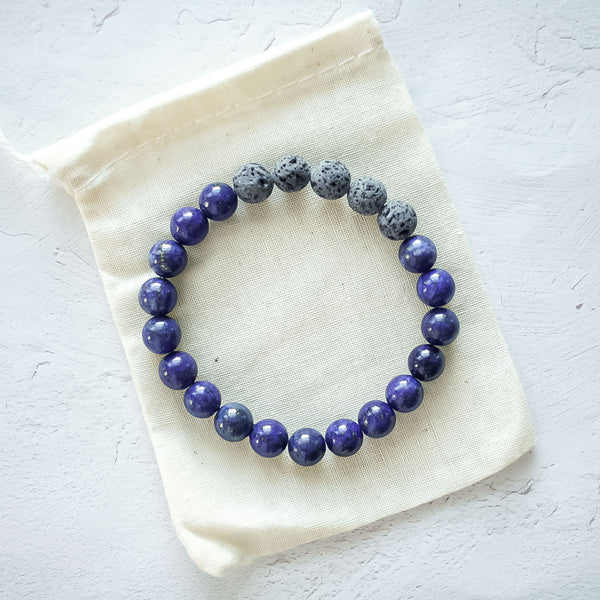 Essential Oil Diffuser Bracelet: Lapis Lazuli