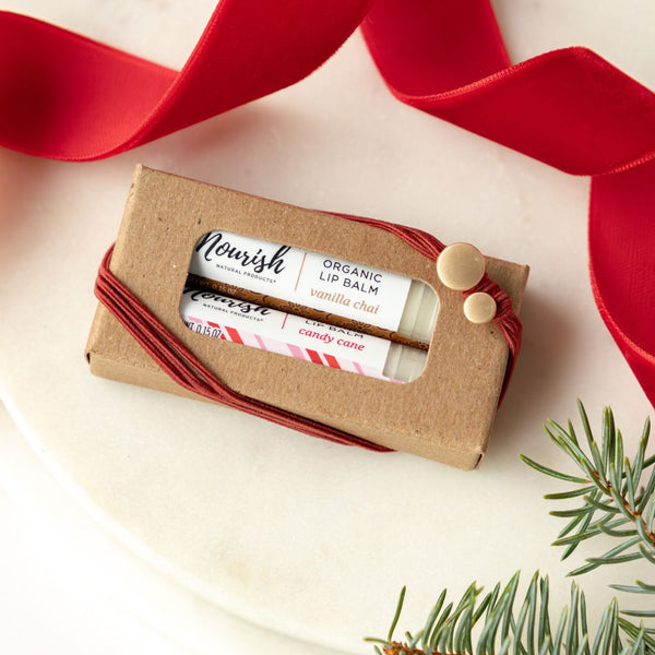 Lip Balm Duo: Candy Cane + Vanilla Chai