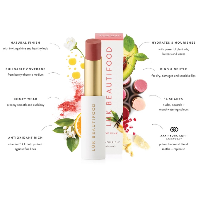 Lip Nourish Natural Lipstick: Guava Blush