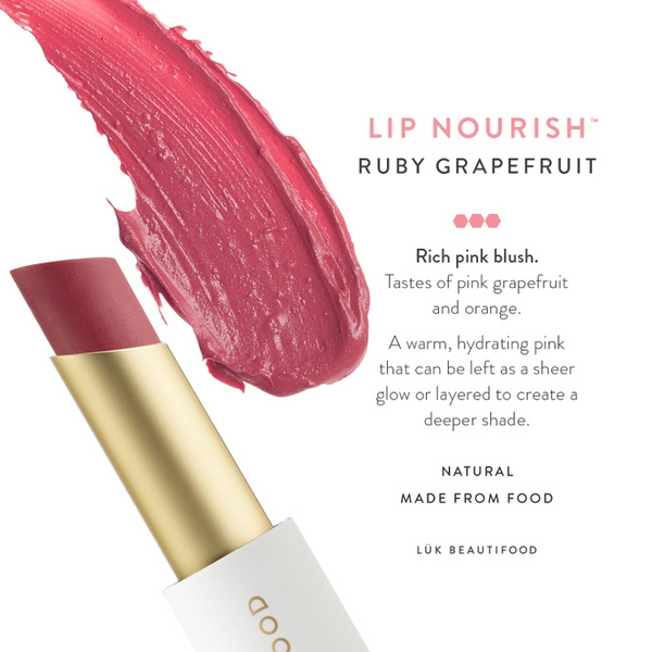 Lip Nourish Natural Lipstick: Ruby Grapefruit