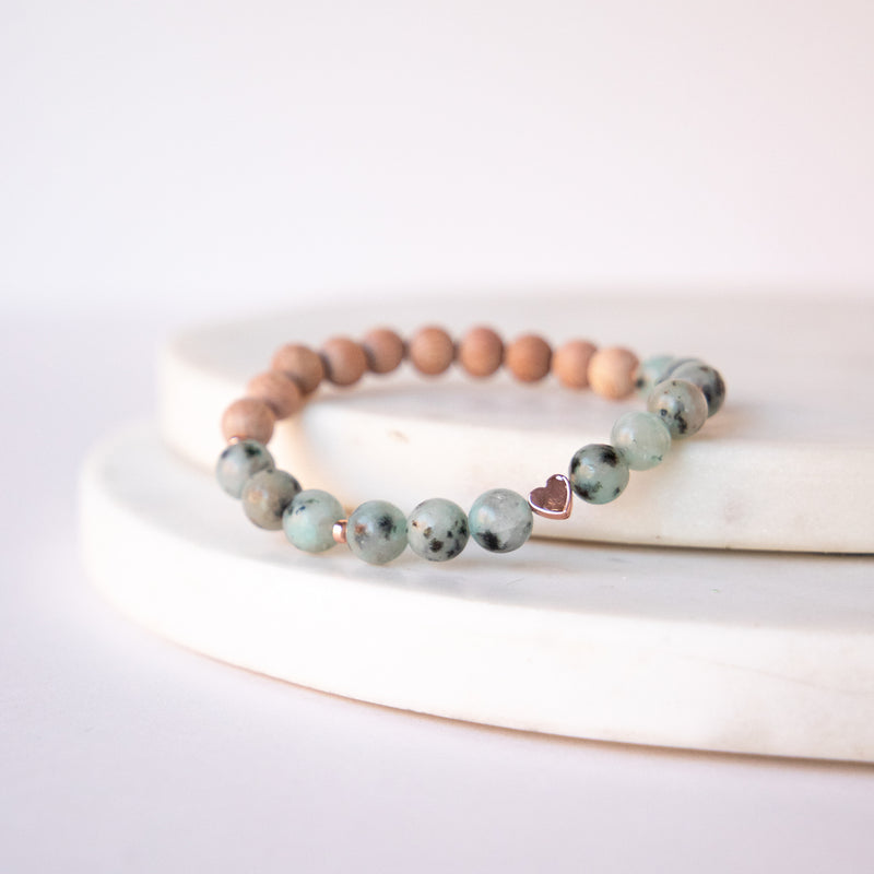 Essential Oil Diffuser Bracelet: Sesame Jasper