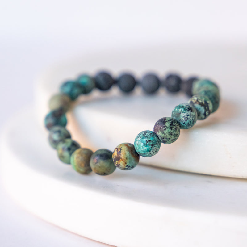 Essential Oil Diffuser Bracelet: African Turquoise