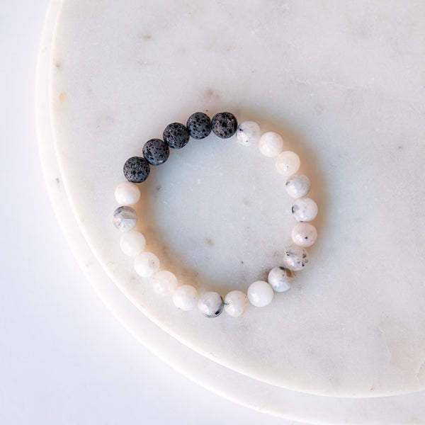 Essential Oil Diffuser Bracelet: Moonstone