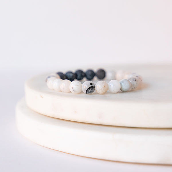 Essential Oil Diffuser Bracelet: Moonstone