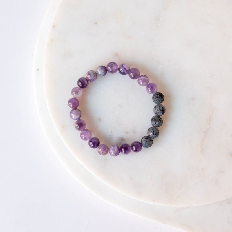 Essential Oil Diffuser Bracelet: Amethyst