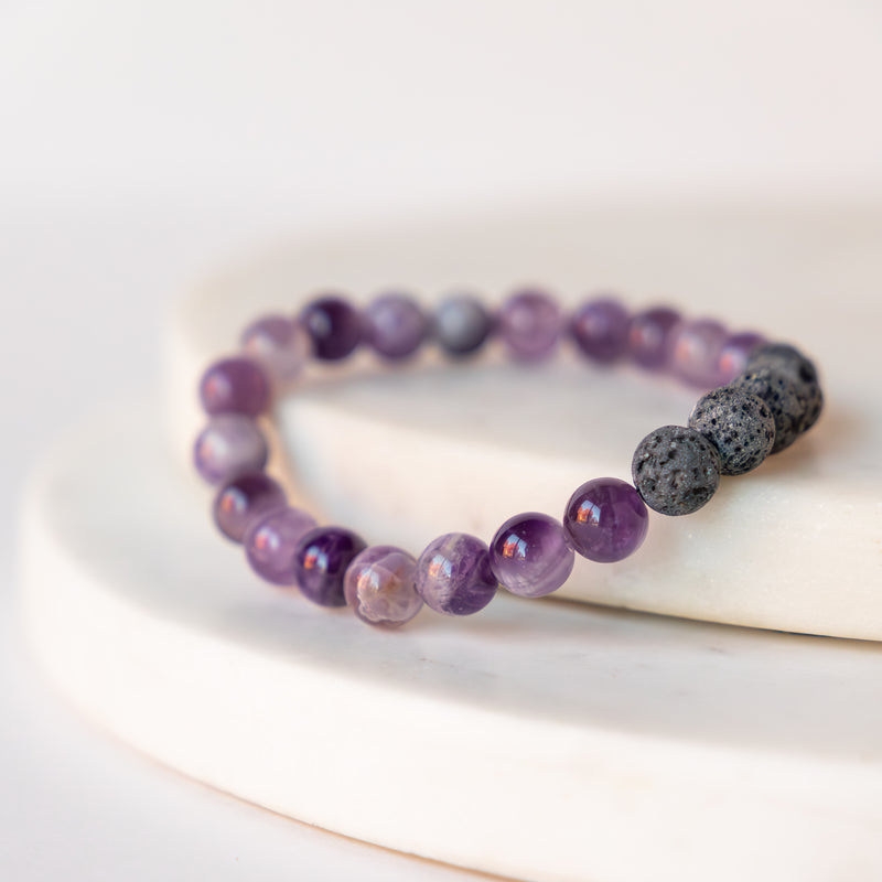 Essential Oil Diffuser Bracelet: Amethyst