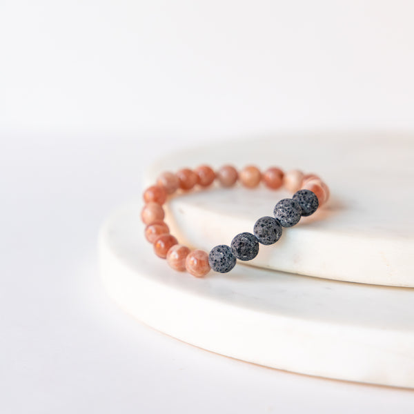 Essential Oil Diffuser Bracelet: Sunstone