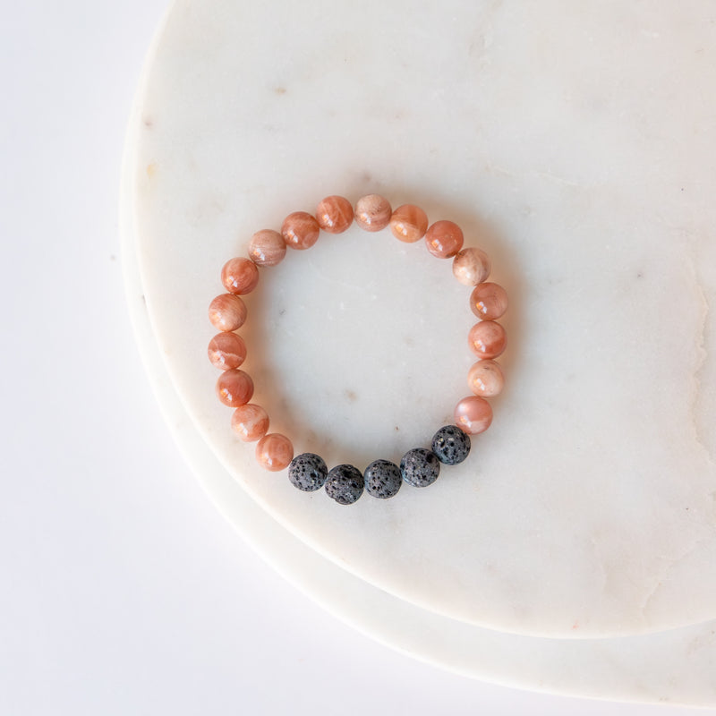 Essential Oil Diffuser Bracelet: Sunstone