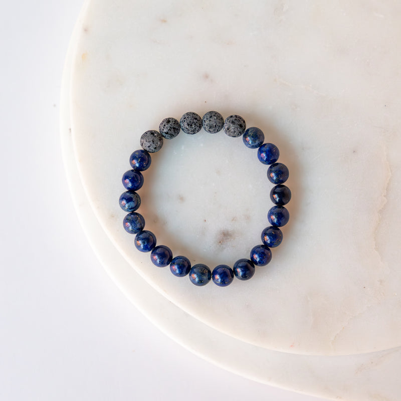 Essential Oil Diffuser Bracelet: Lapis Lazuli