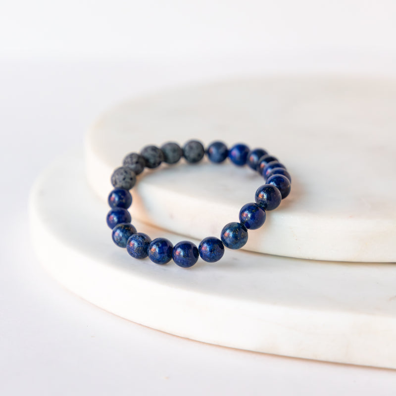 Essential Oil Diffuser Bracelet: Lapis Lazuli