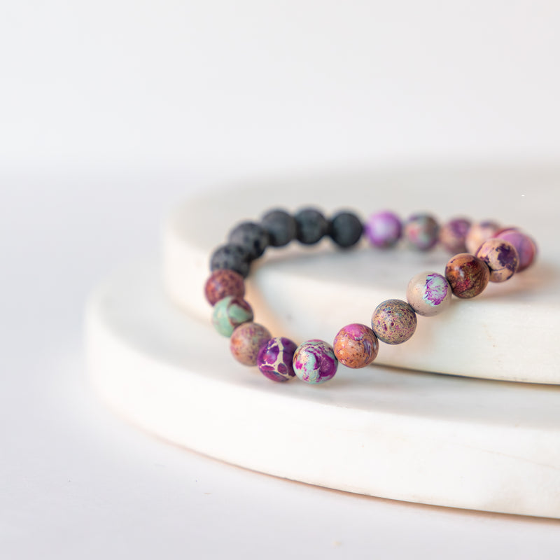 Essential Oil Diffuser Bracelet: Impression Jasper