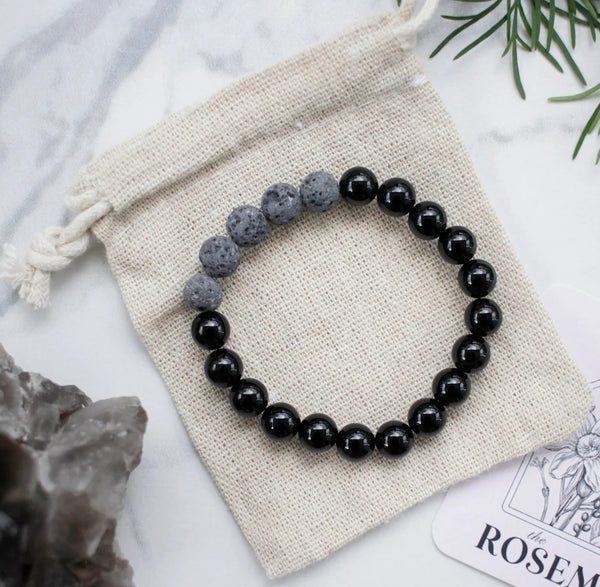 Essential Oil Diffuser Bracelet Onyx